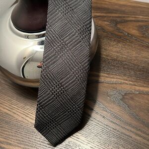 Dolce and Gabbana Gray Tweed Tie